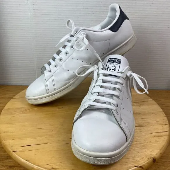 Adidas Stan Smith White Collegiate Navy Leather Men's Size 13 Lace